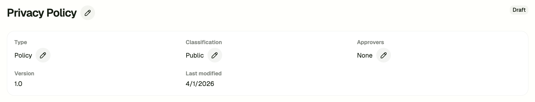Inline Document Details