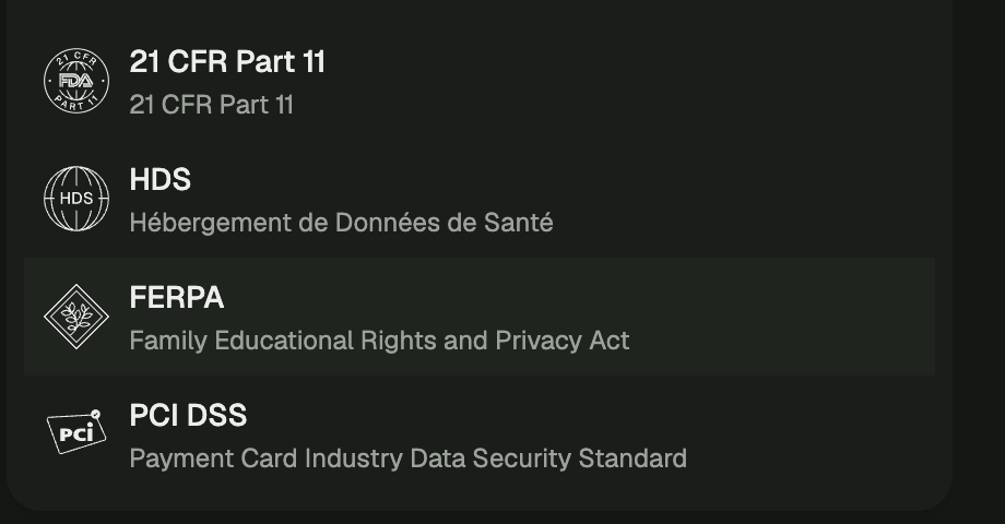 FERPA and PCI DSS Frameworks — 2