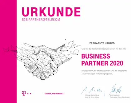 ZEBRABYTE LIMITED — Telekom B2B Business Partner